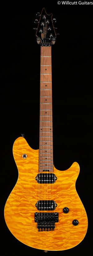 EVH Wolfgang WG Standard QM Transparent Amber Baked Maple Fingerboard