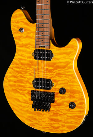 EVH Wolfgang WG Standard QM Transparent Amber Baked Maple Fingerboard