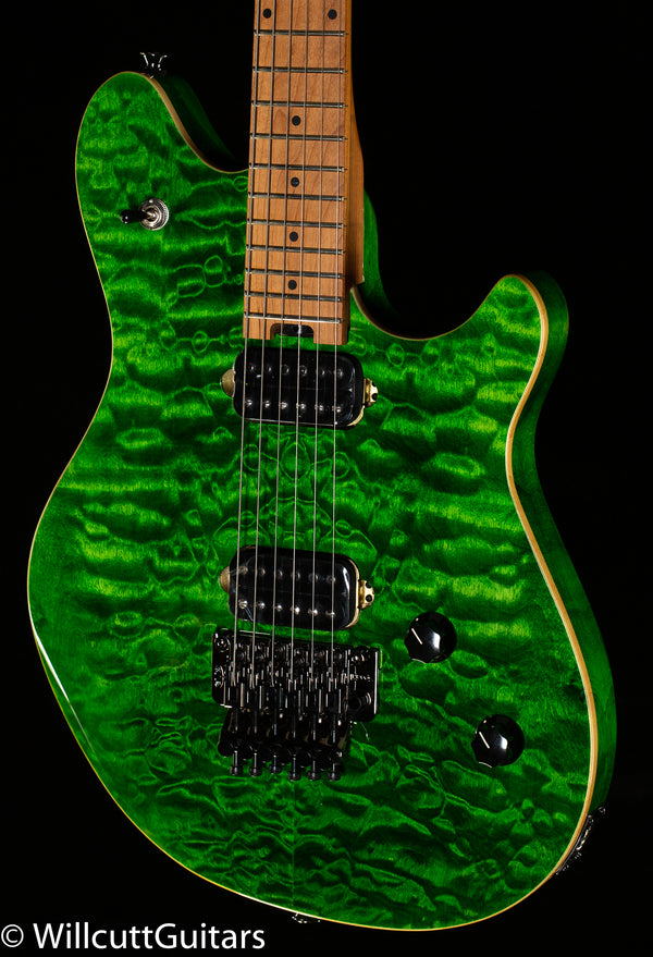 EVH Wolfgang WG Standard QM Transparent Green - Willcutt Guitars