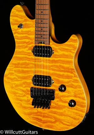 EVH Wolfgang WG Standard QM Transparent Amber Baked Maple Fingerboard