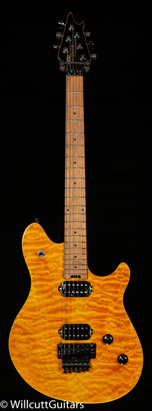 EVH Wolfgang WG Standard QM Transparent Amber Baked Maple Fingerboard