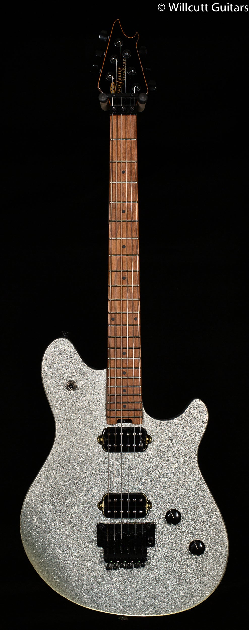 EVH Wolfgang WG Standard Silver Sparkle Baked Maple Fingerboard