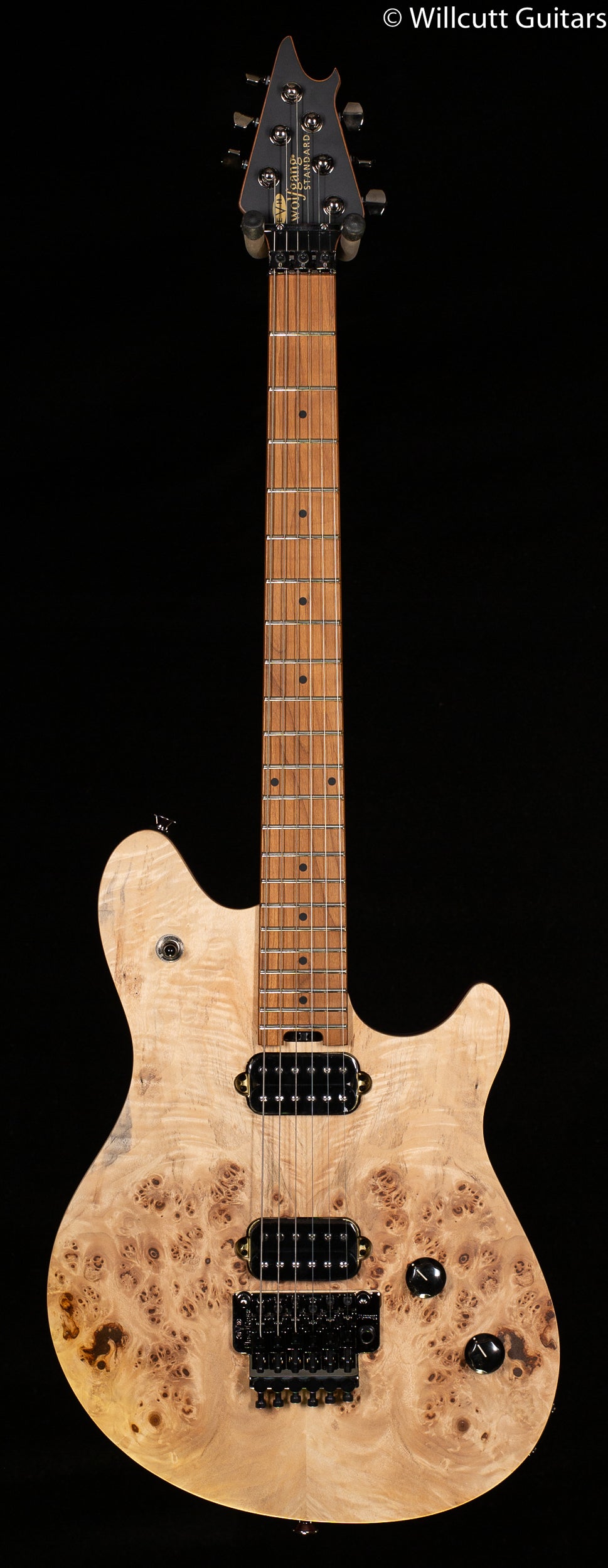 EVH Wolfgang WG Standard Exotic Poplar Burl Baked Maple