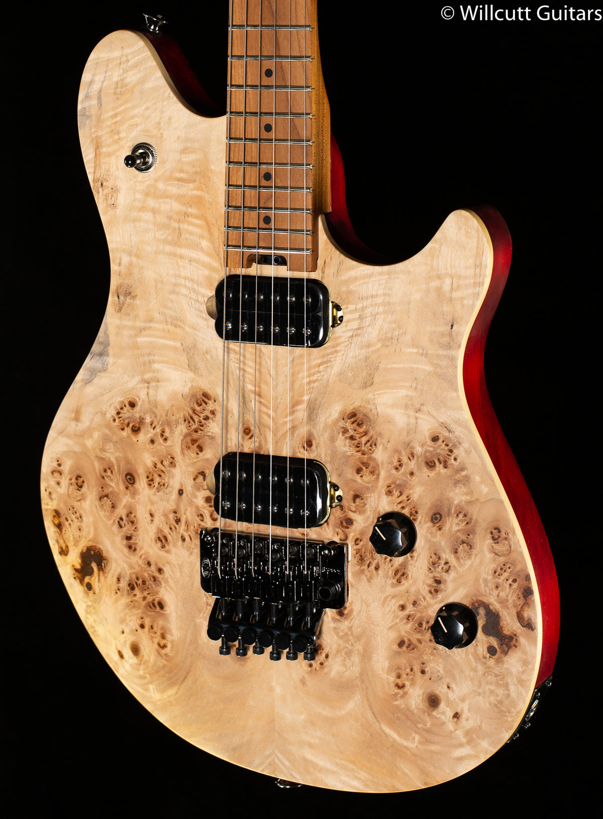 EVH Wolfgang WG Standard Exotic Poplar Burl Baked Maple Fingerboard Natural (660)