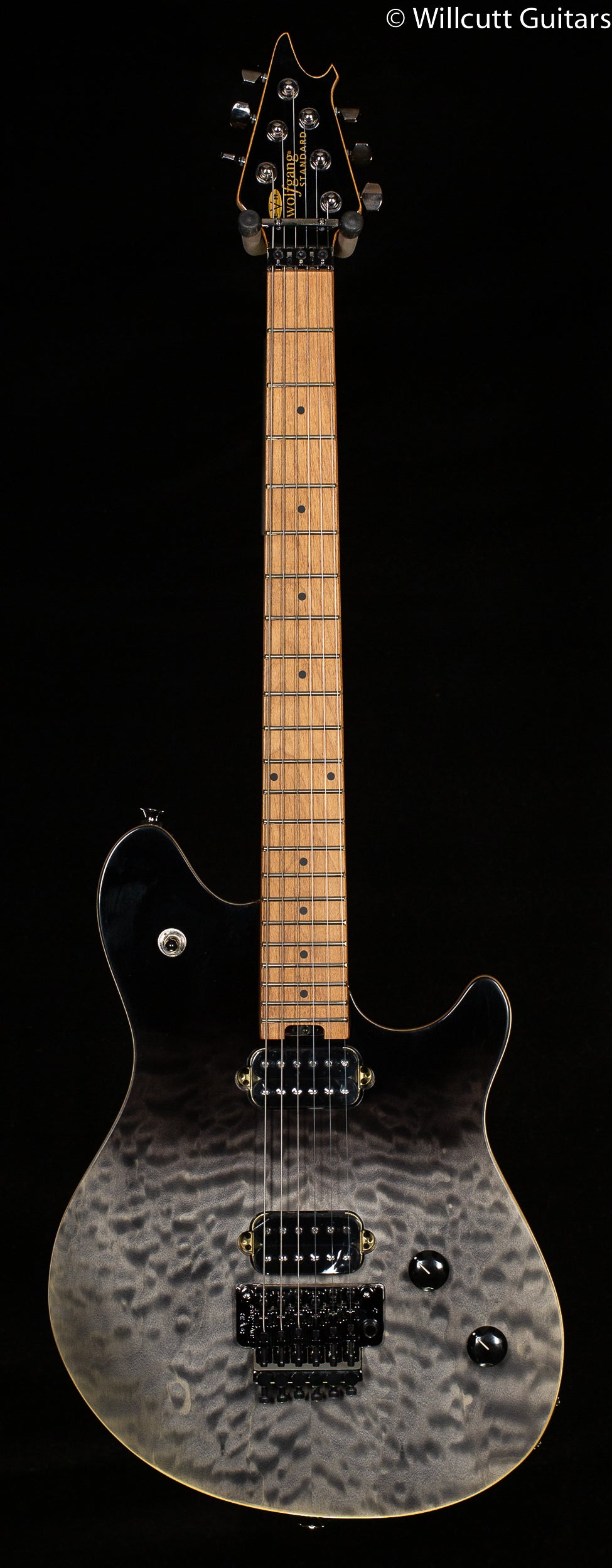 EVH Wolfgang WG Standard Quilt Maple Black Fade (241) - Willcutt