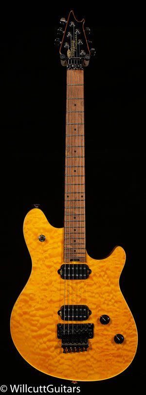 EVH Wolfgang WG Standard QM, Baked Maple Fingerboard, Transparent Amber