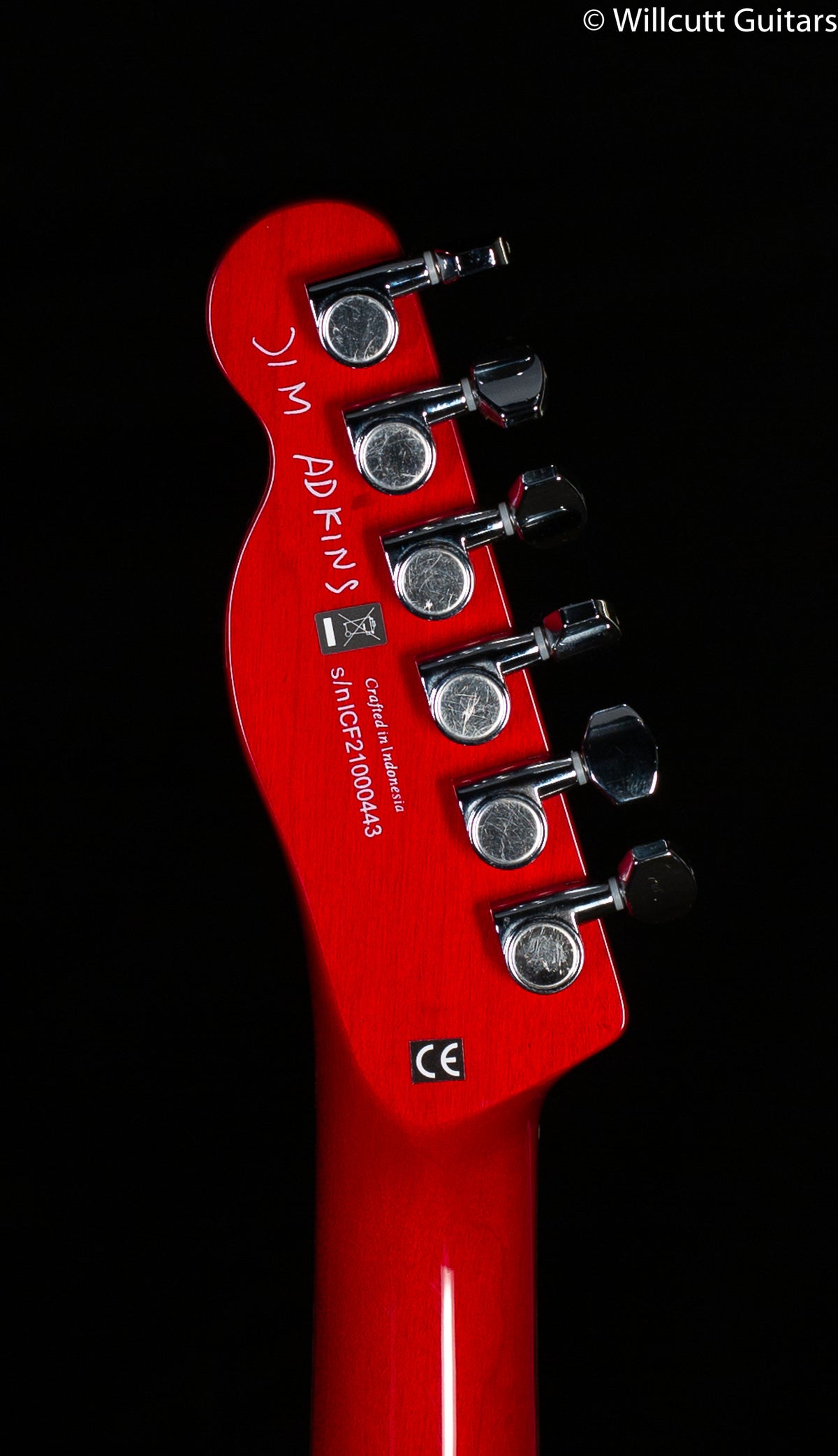 Fender Jim Adkins JA-90 Telecaster Crimson Red Transparent