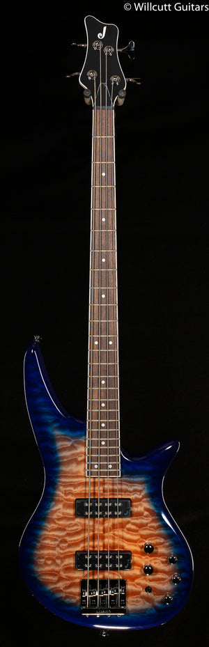 Jackson JS Series Spectra Bass JS3Q Laurel Fingerboard Amber Blue Burst Bass Guitar (570)