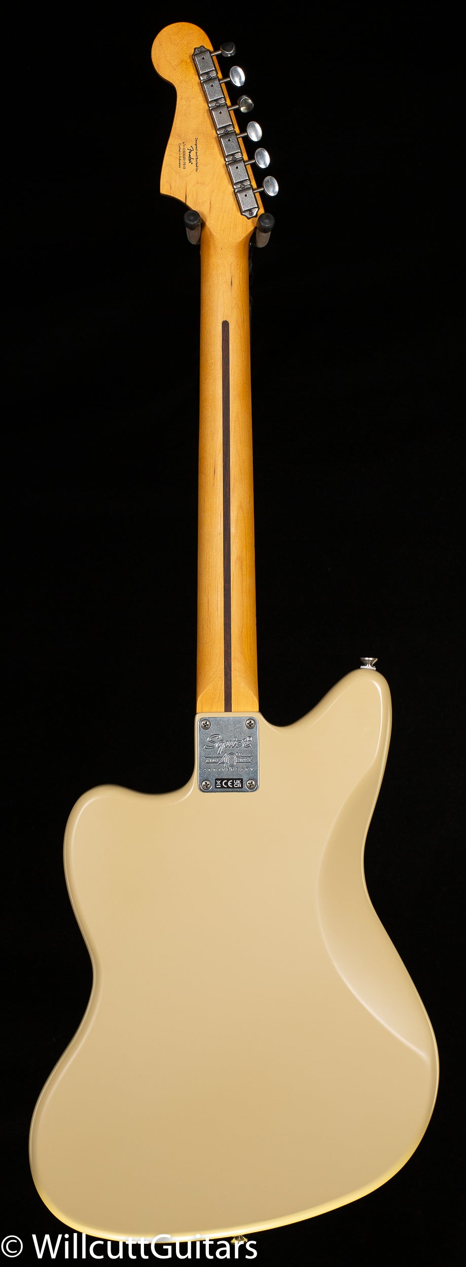 Squier 40th Anniversary Jazzmaster, Vintage Edition, Maple Fingerboard, Gold Anodized Pickguard, Satin Desert Sand (513)