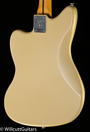 Squier 40th Anniversary Jazzmaster, Vintage Edition, Maple Fingerboard, Gold Anodized Pickguard, Satin Desert Sand (513)