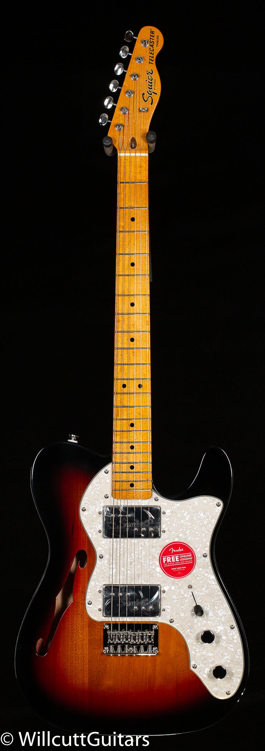 Squier Classic Vibe '70s Telecaster Thinline, Maple Fingerboard, 3-Color Sunburst
