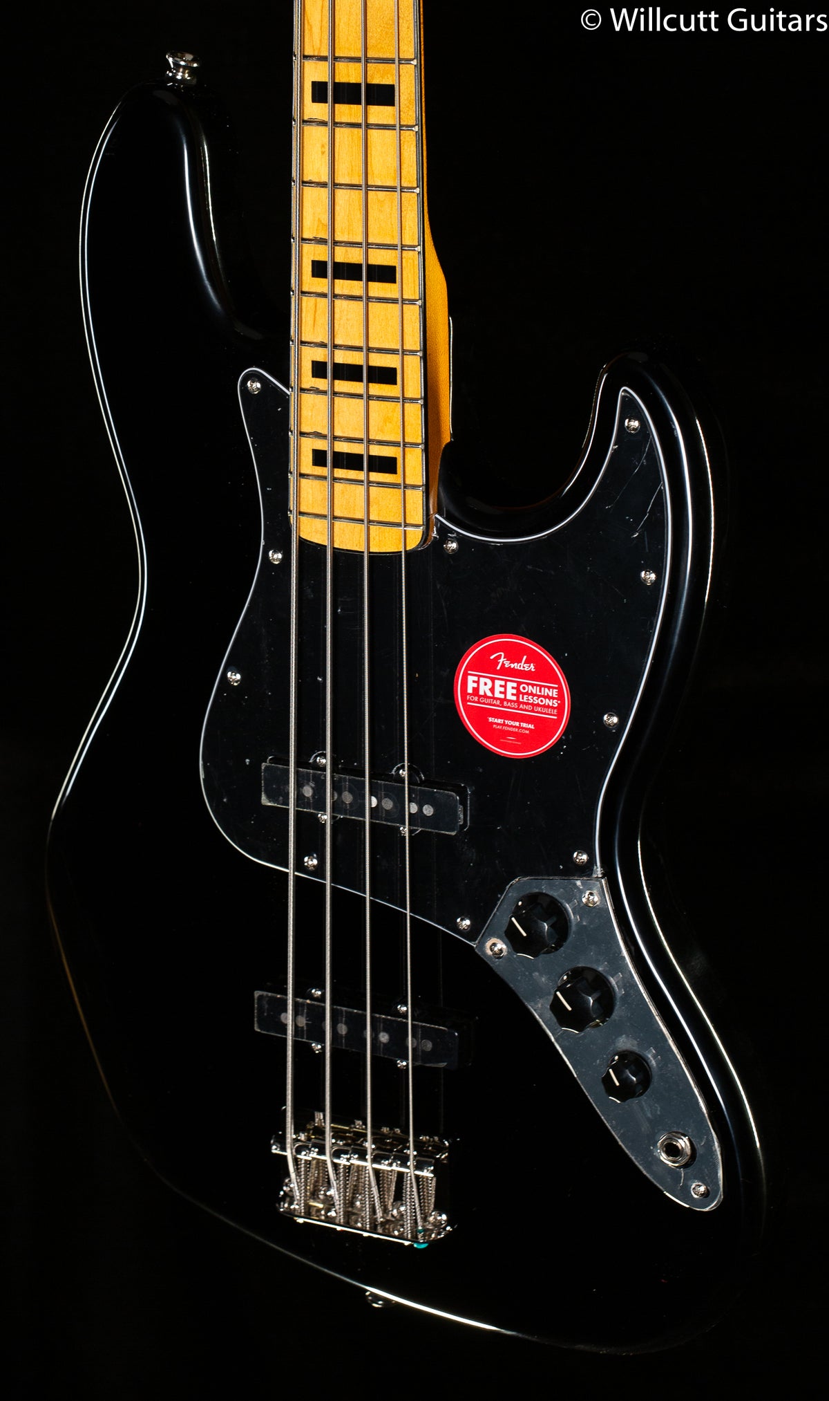 Squier Classic Vibe '70s Jazz Bass MN Black Bass Guitar (279)