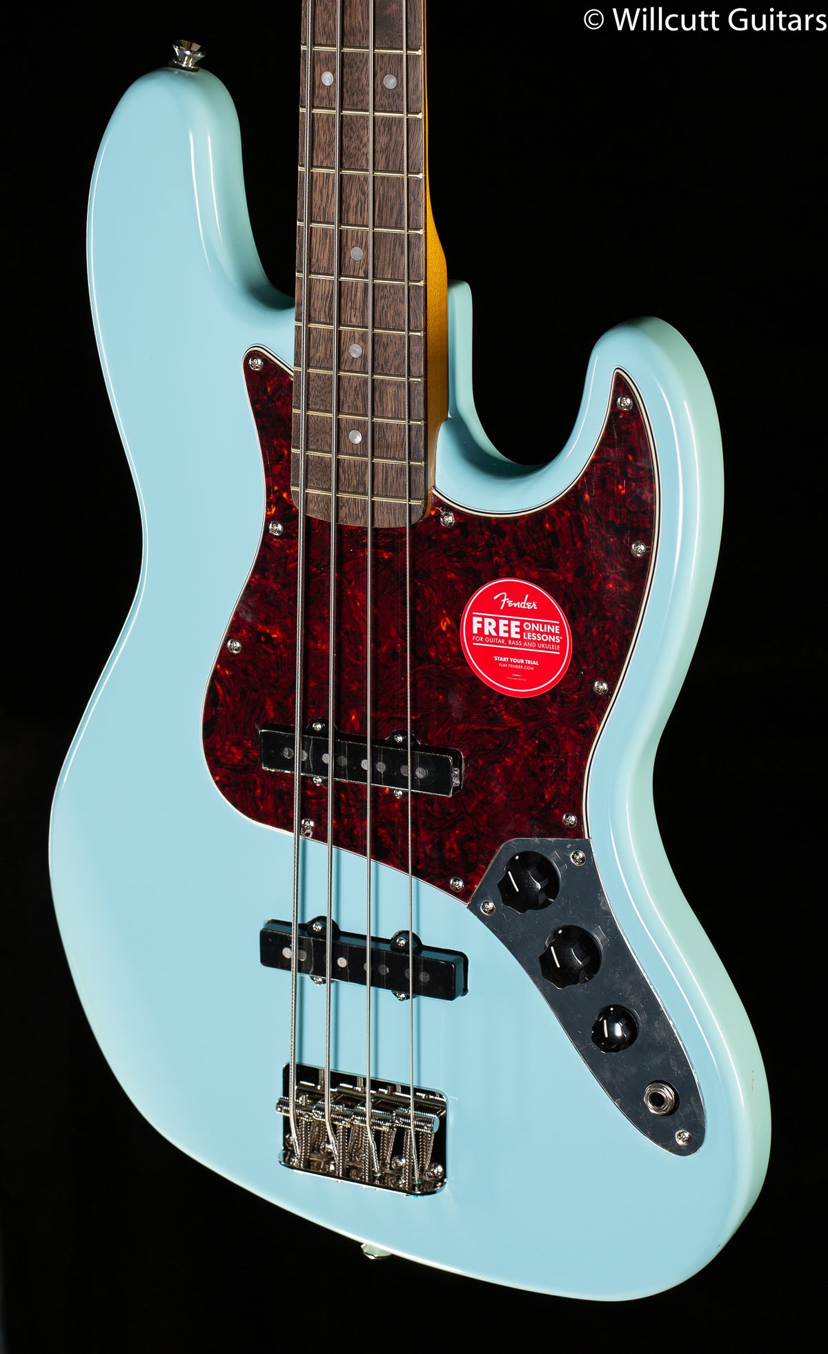 Squier Classic Vibe '60s Jazz Bass Daphne Blue Bass Guitar