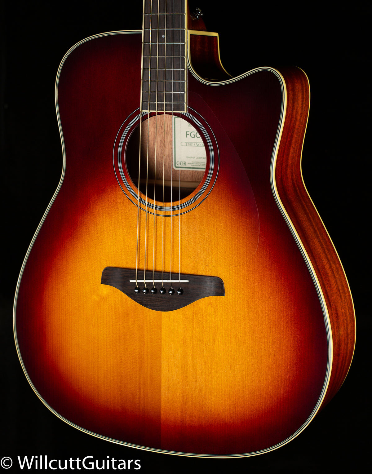 Yamaha FGC-TA TransAcoustic Brown Sunburst (705)