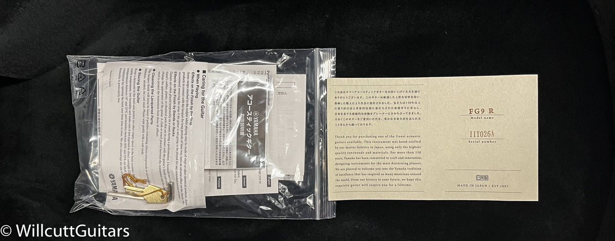 Yamaha FG9 R Adirondack Spruce Top Indian Rosewood (26A)