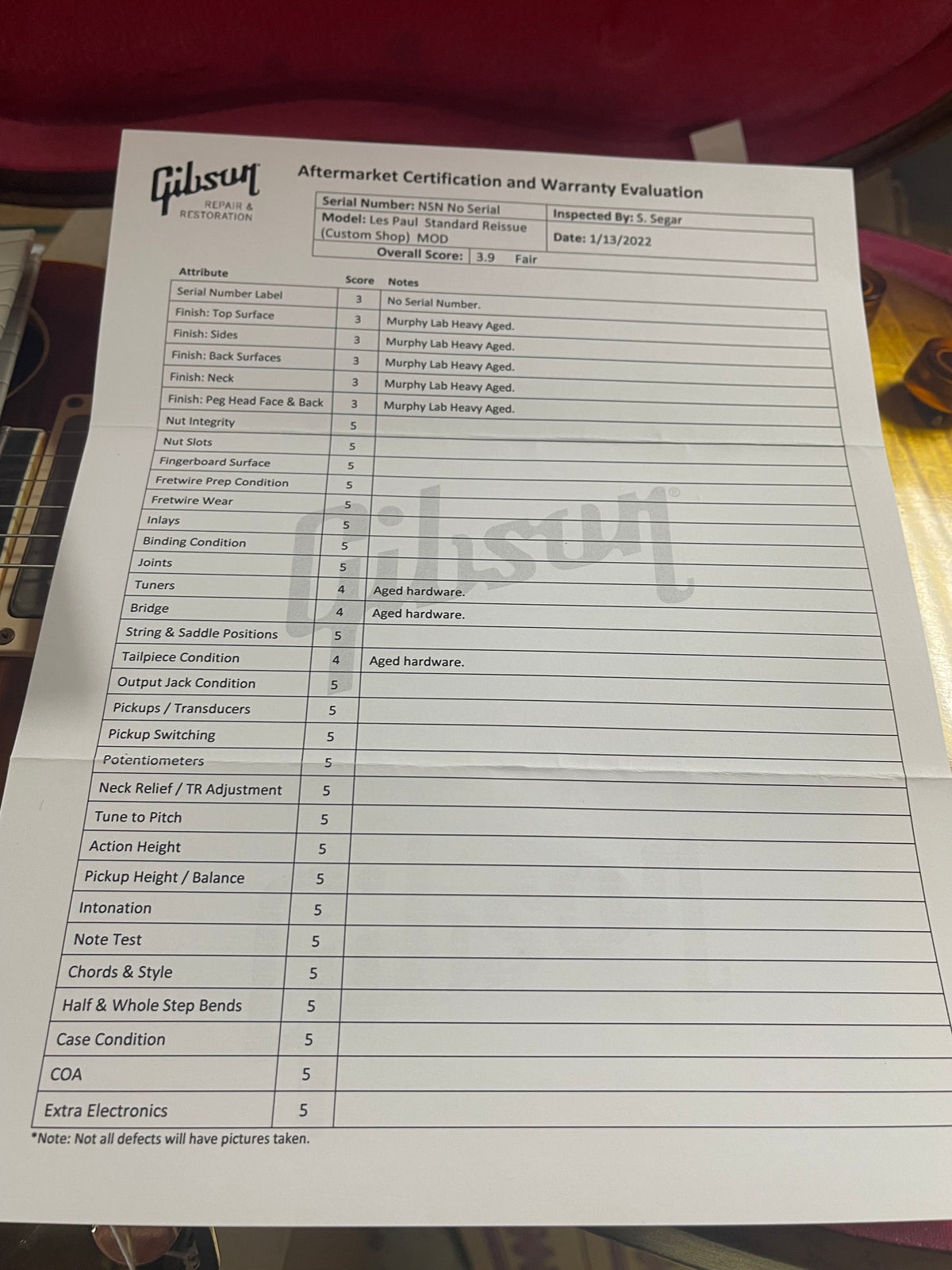 Gibson Custom Shop Mod Shop 60th Anniversary 1959 Les Paul Murphy Lab Heavy Aged