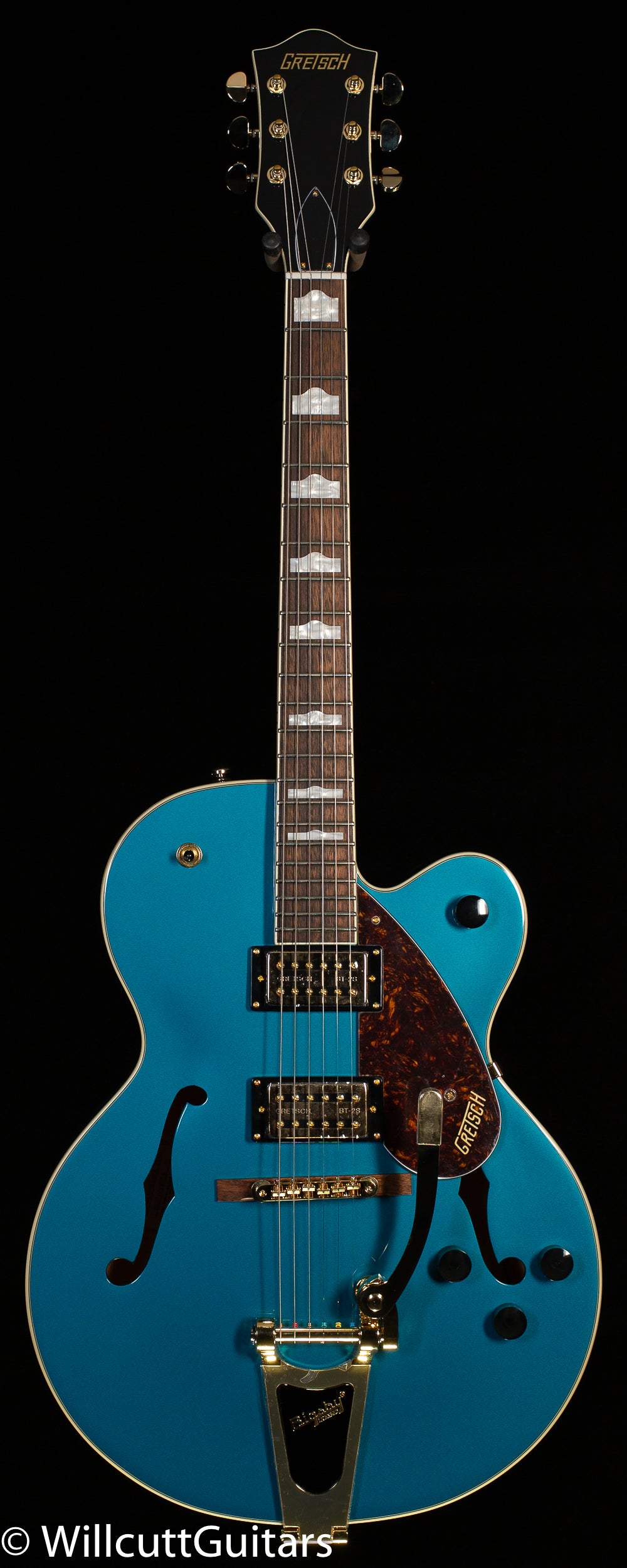 Gretsch G2410TG Streamliner™ Hollow Body Single-Cut with Bigsby® and Gold Hardware, Laurel Fingerboard, Ocean Turquoise