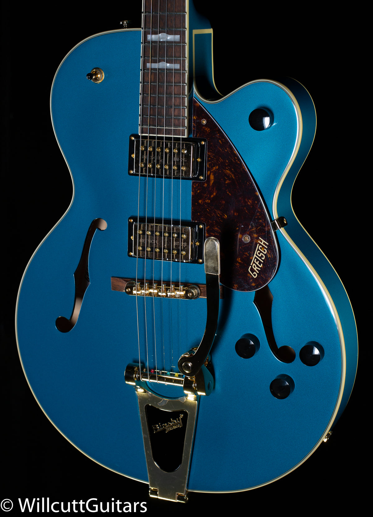 Gretsch G2410TG Streamliner™ Hollow Body Single-Cut with Bigsby® and Gold Hardware, Laurel Fingerboard, Ocean Turquoise