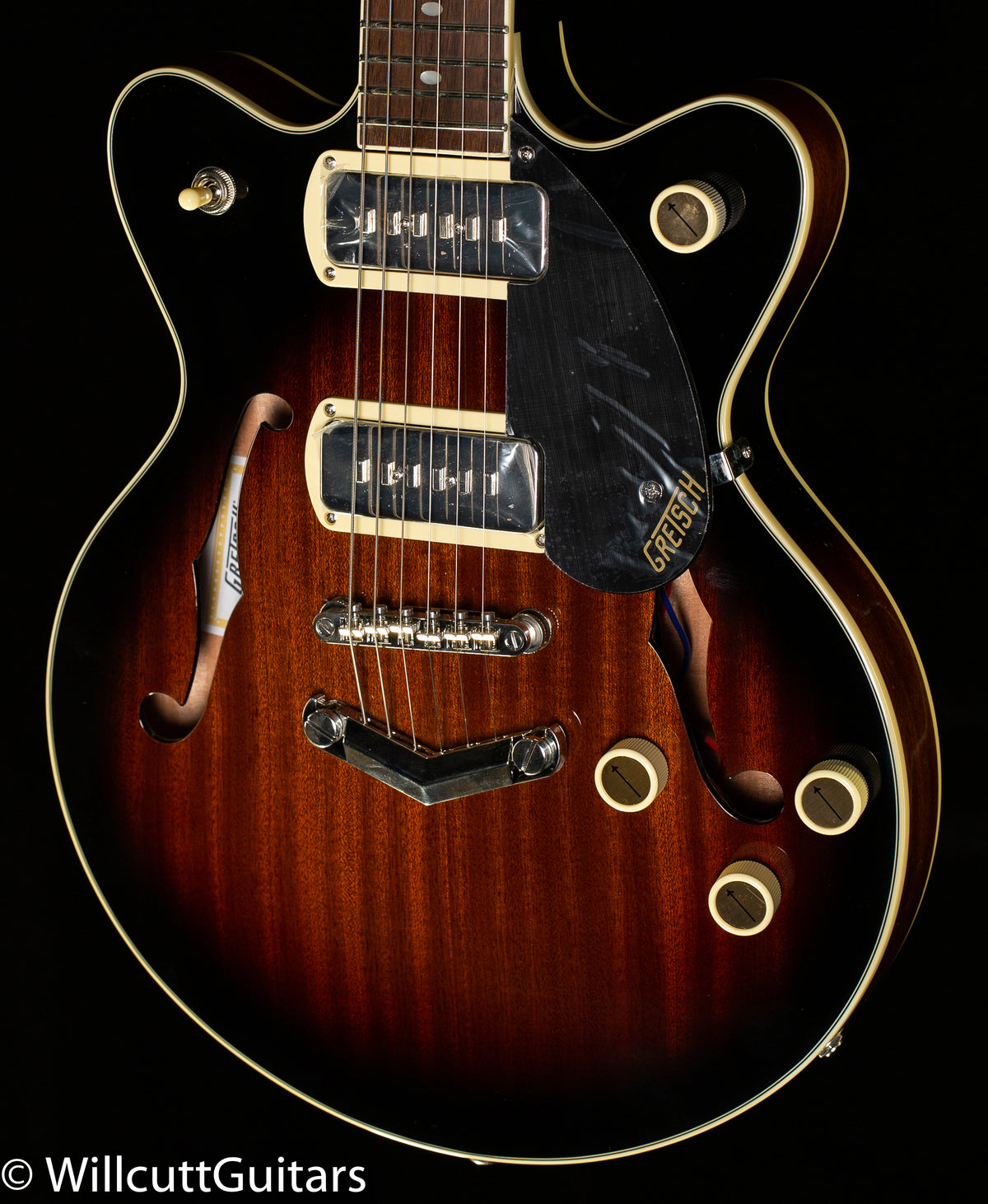 Gretsch G2655-P90 Streamliner Center Block Jr. Double-Cut P90 with V-Stoptail Brownstone