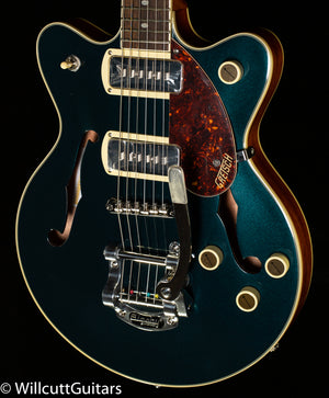 Gretsch G2655T-P90 Streamliner Center Block Jr. Double-Cut P90 with Bigsby Two-Tone Midnight Sapphire and Vintage Mahogany Stain