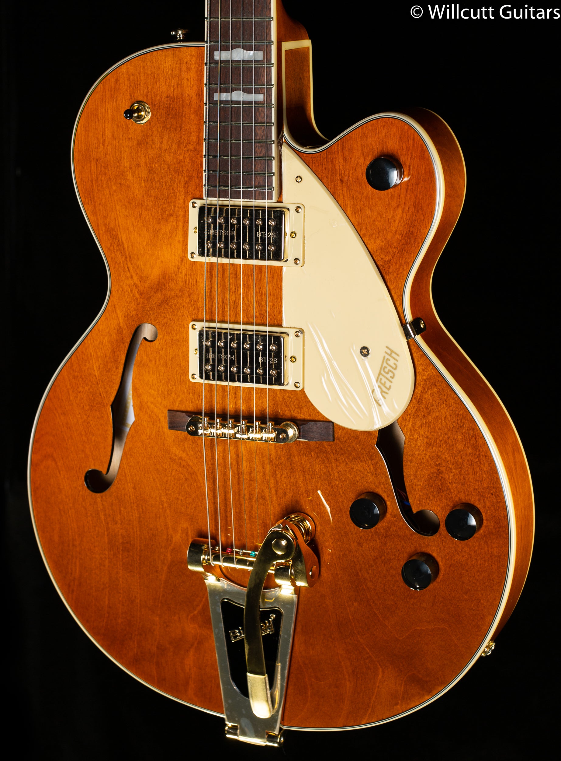 Gretsch G2410TG Streamliner Hollow Body Single-Cut with Bigsby and Gold  Hardware - Village Amber