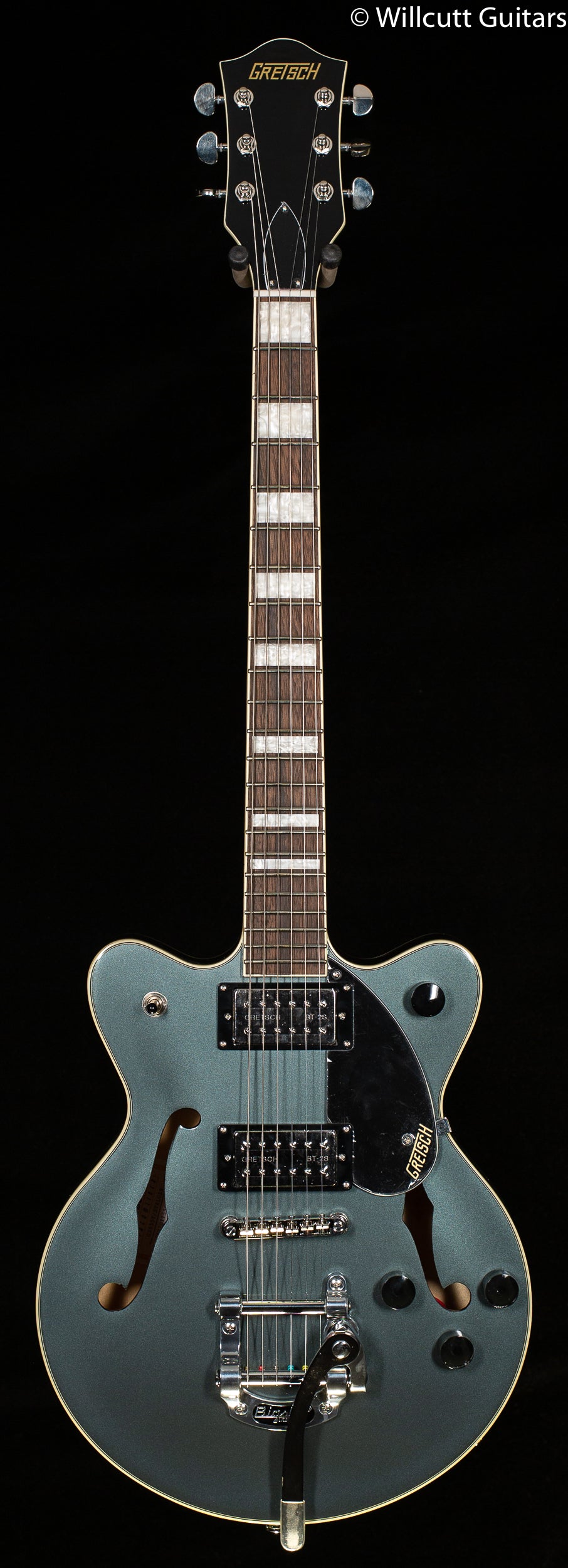 Gretsch G2655T Streamliner Center Block Jr. Double-Cut with Bigsby, Laurel Fingerboard, Stirling Green (567)