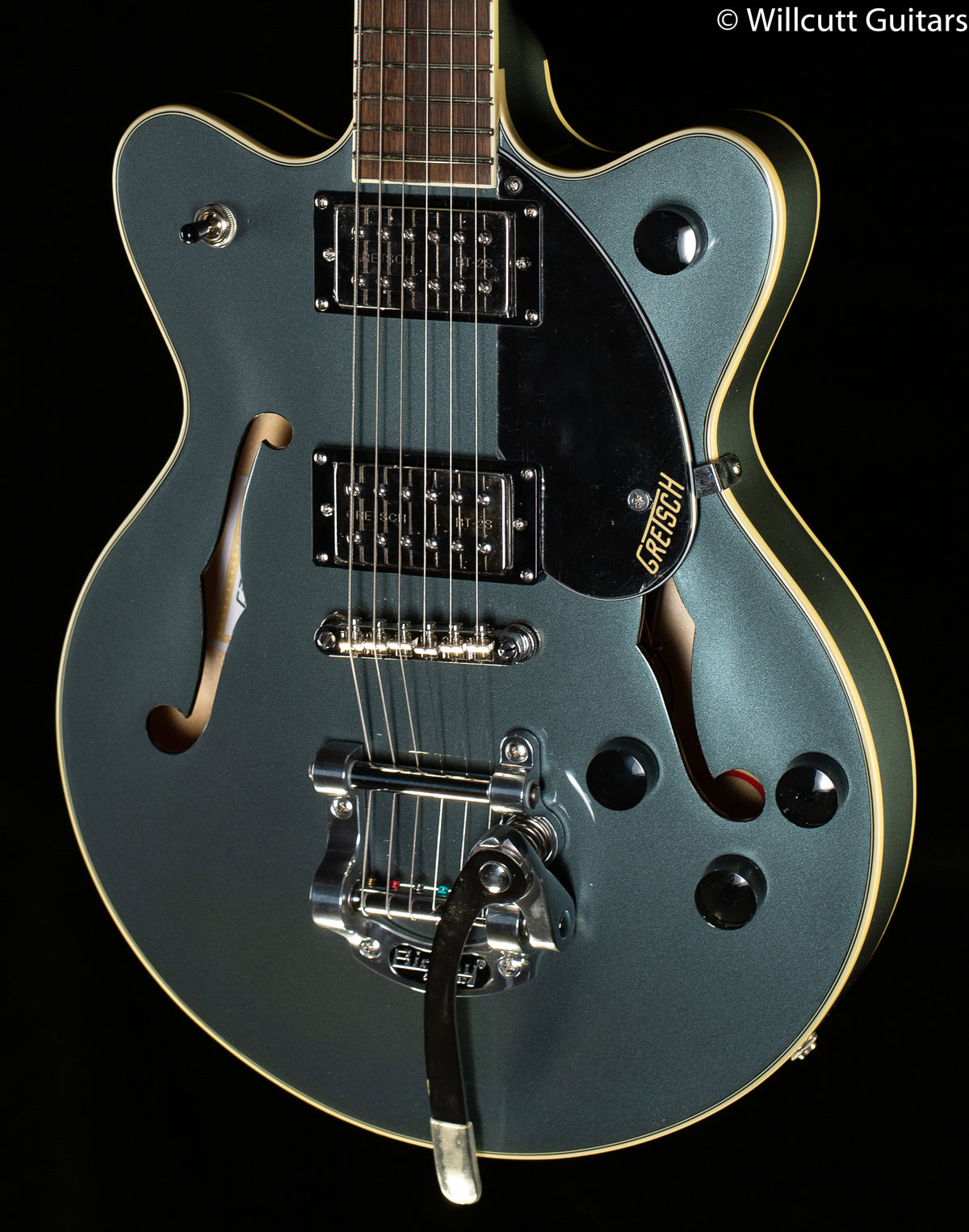 Gretsch G2655T Streamliner Center Block Jr. Double-Cut with Bigsby, Laurel Fingerboard, Stirling Green (567)
