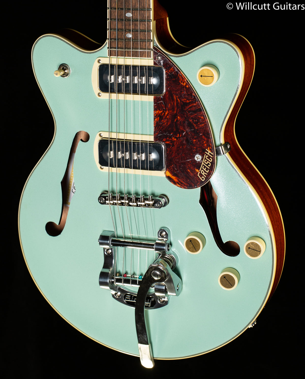 Gretsch G2655T-P90 Streamliner Center Block Jr Two-Tone Mint Metallic -  Willcutt Guitars