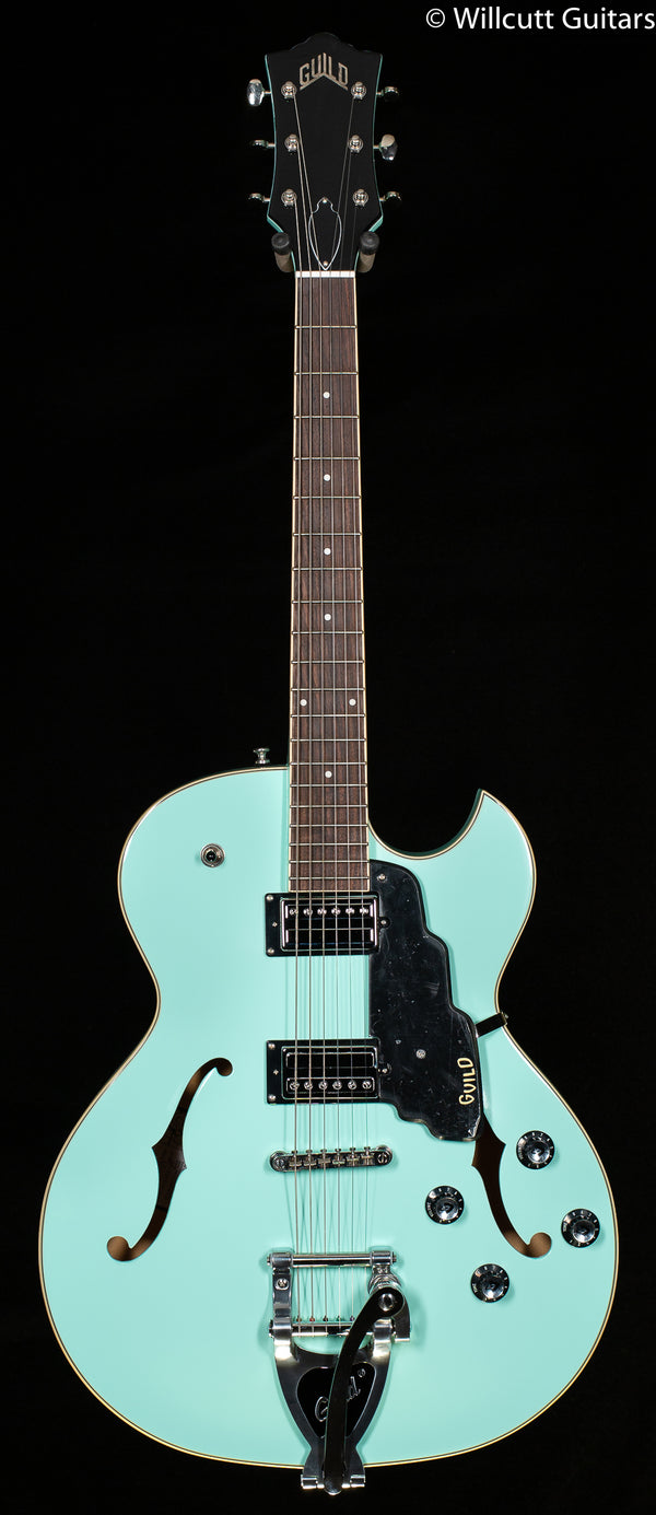 ほぼ未使用GUILD STARFIRE I SC Seaform Green Guild Starfire I SC Guild Vibrato Tailpiece Seafoam Green (381