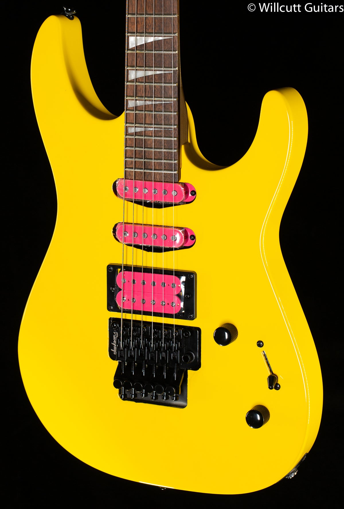 Jackson X Series Dinky DK3XR HSS Laurel Fingerboard Caution Yellow (580)