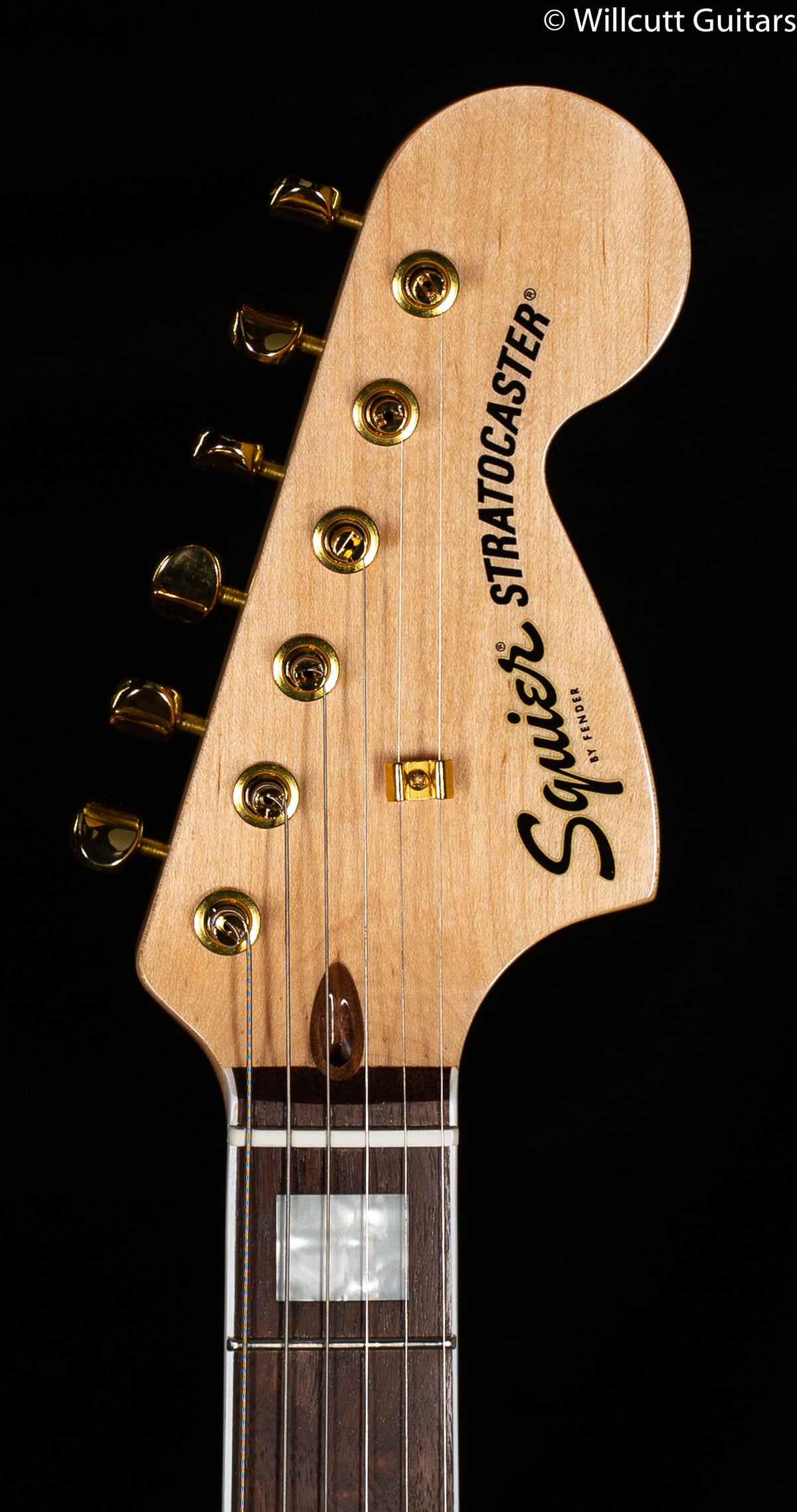 Squier 40th Anniversary Stratocaster Gold Edition Laurel Fingerboard Gold Anodized Pickguard Lake Placid Blue (685)