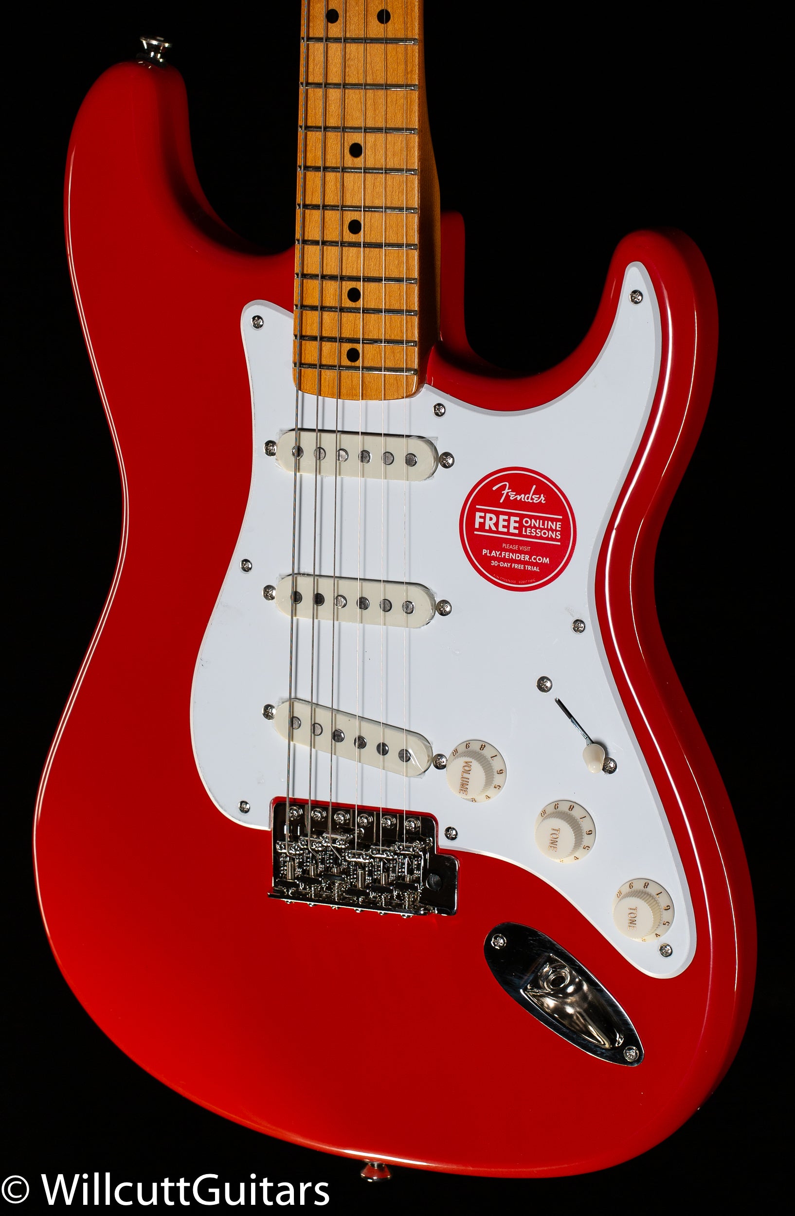 Squier Classic '50s Stratocaster Maple Red - Willcutt Guitars