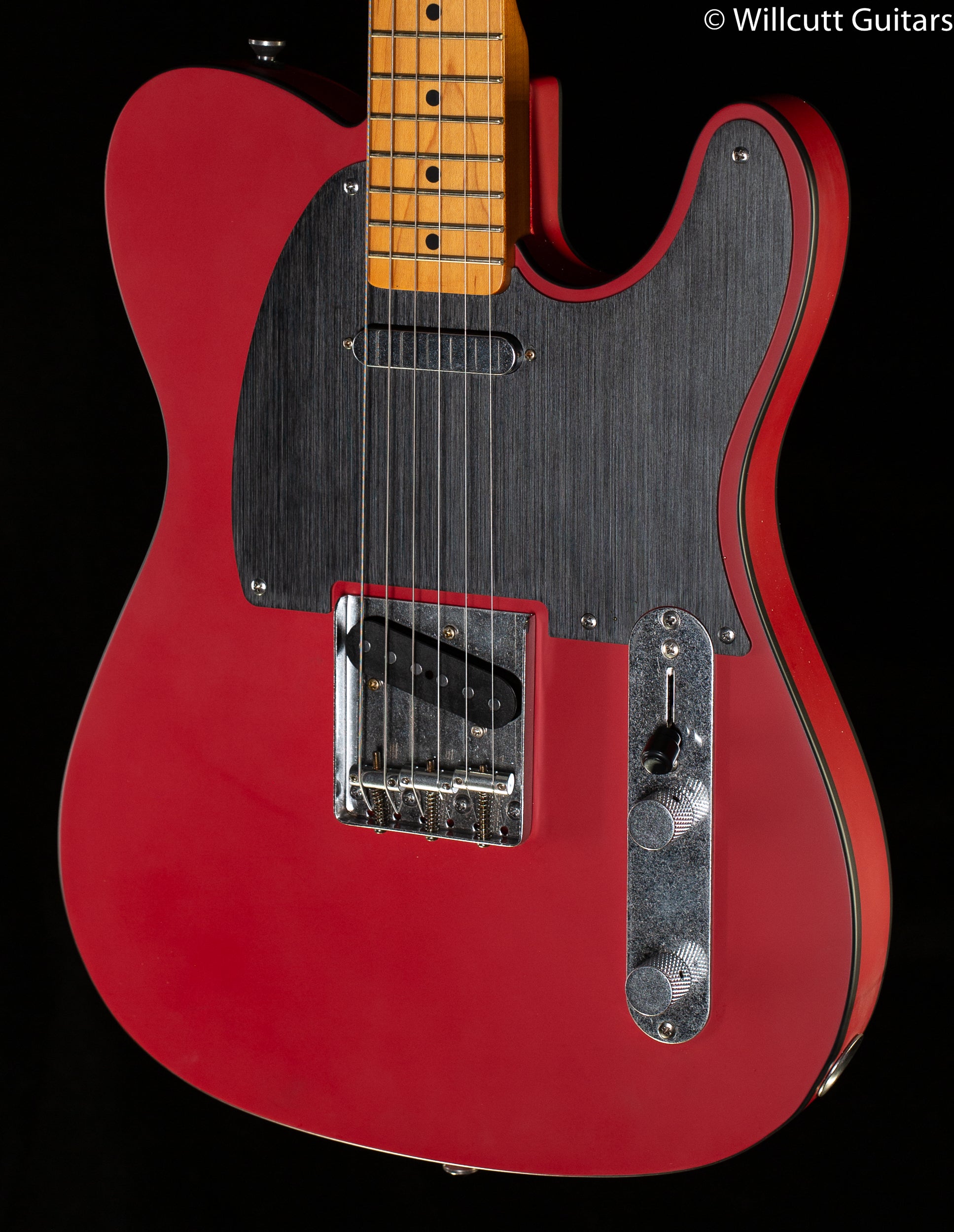 Squier 40th Anniversary Telecaster Vintage Edition Satin Dakota Red (6 Willcutt Guitars
