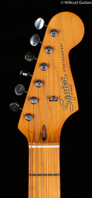 Squier 40th Anniversary Stratocaster Vintage Edition Black Anodized Pickguard Satin Wide 2-Color Sunburst (707)