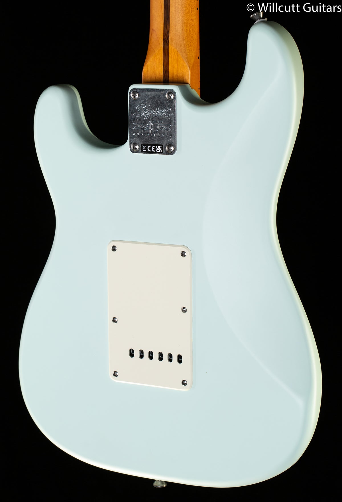 Squier 40th Anniversary Stratocaster Vintage Edition Maple Fingerboard Satin Sonic Blue (557)