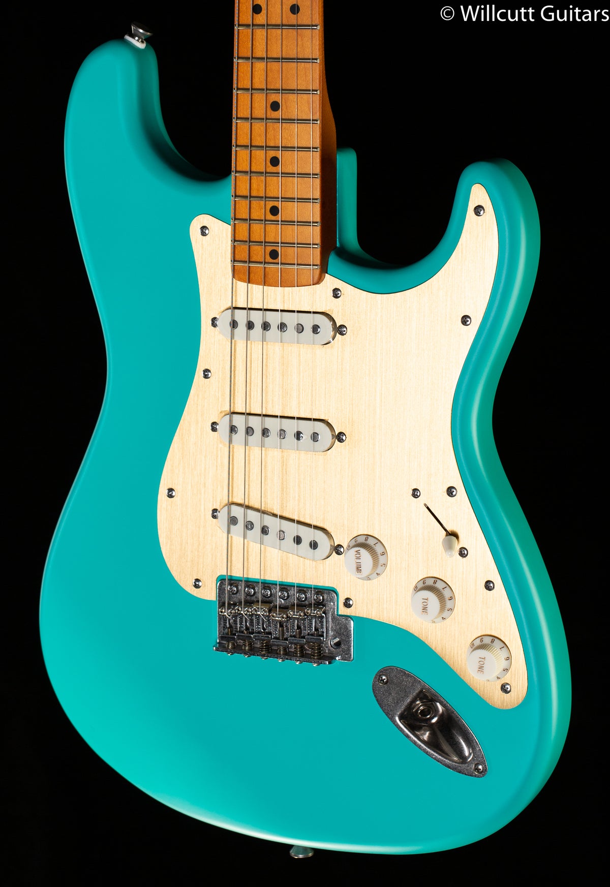 Squier 40th Anniversary Stratocaster Vintage Edition Maple Fingerboard Satin Sea Foam Green (454)