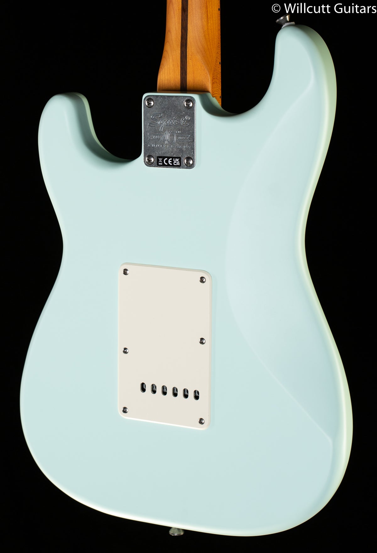Squier 40th Anniversary Stratocaster Vintage Edition  Maple Fingerboard Satin Sonic Blue (624)