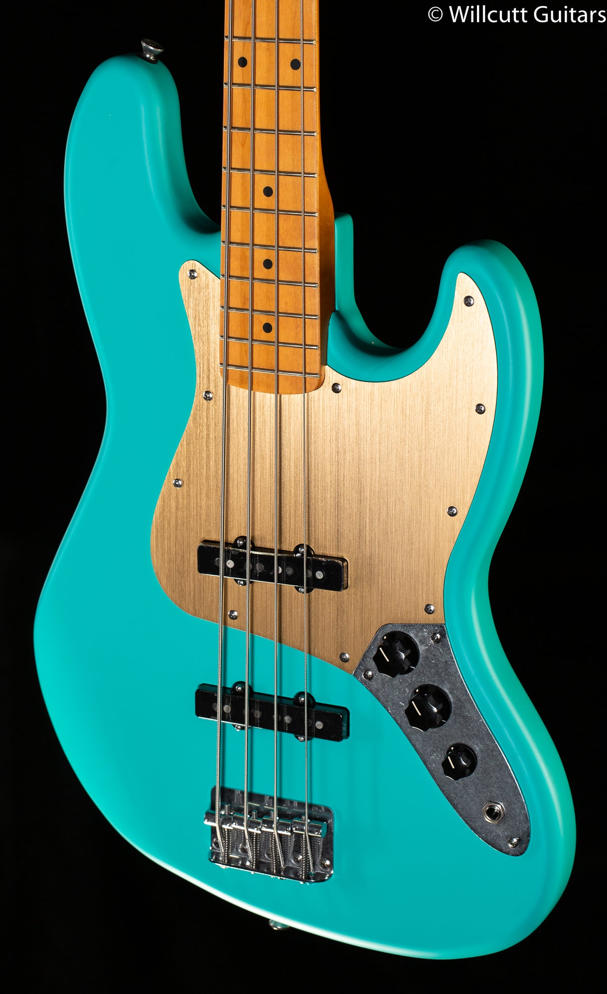 Squier 40th Anniversary Jazz Bass Vintage Edition Maple Fingerboard Satin Sea Foam Green (025)