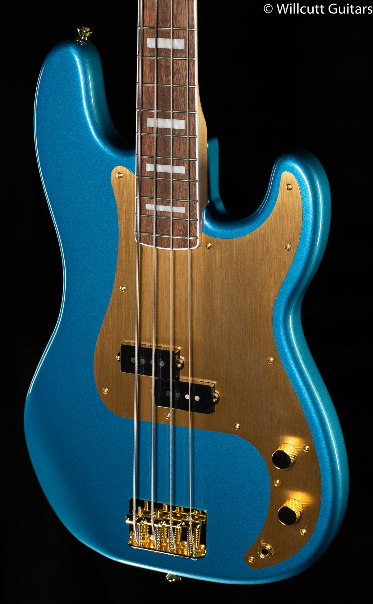 Squier 40th Anniversary Precision Bass Gold Edition Lake Placid Blue (491)