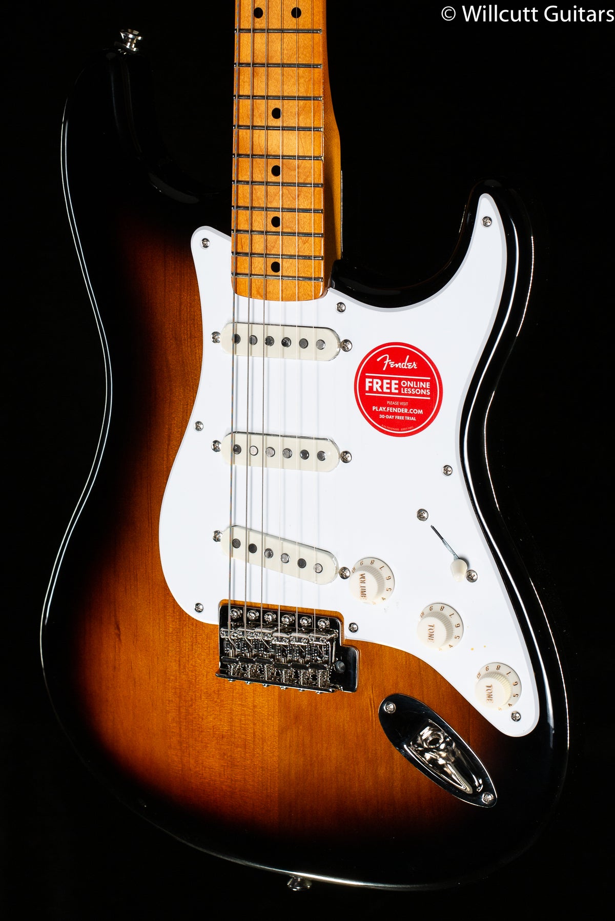 Squier Classic Vibe '50s Stratocaster®, Maple Fingerboard, 2-Color Sunburst