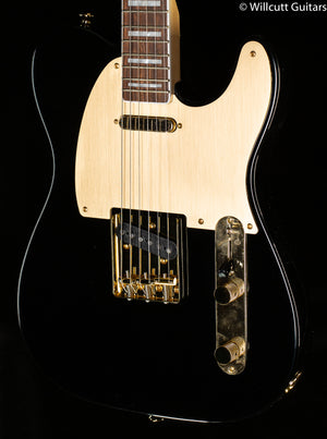 Squier 40th Anniversary Telecaster, Gold Edition, Laurel Fingerboard, Gold Anodized Pickguard, Black (056)