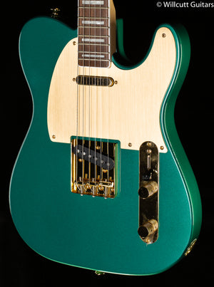 Squier 40th Anniversary Telecaster®, Gold Edition, Laurel Fingerboard, Gold Anodized Pickguard, Sherwood Green Metallic