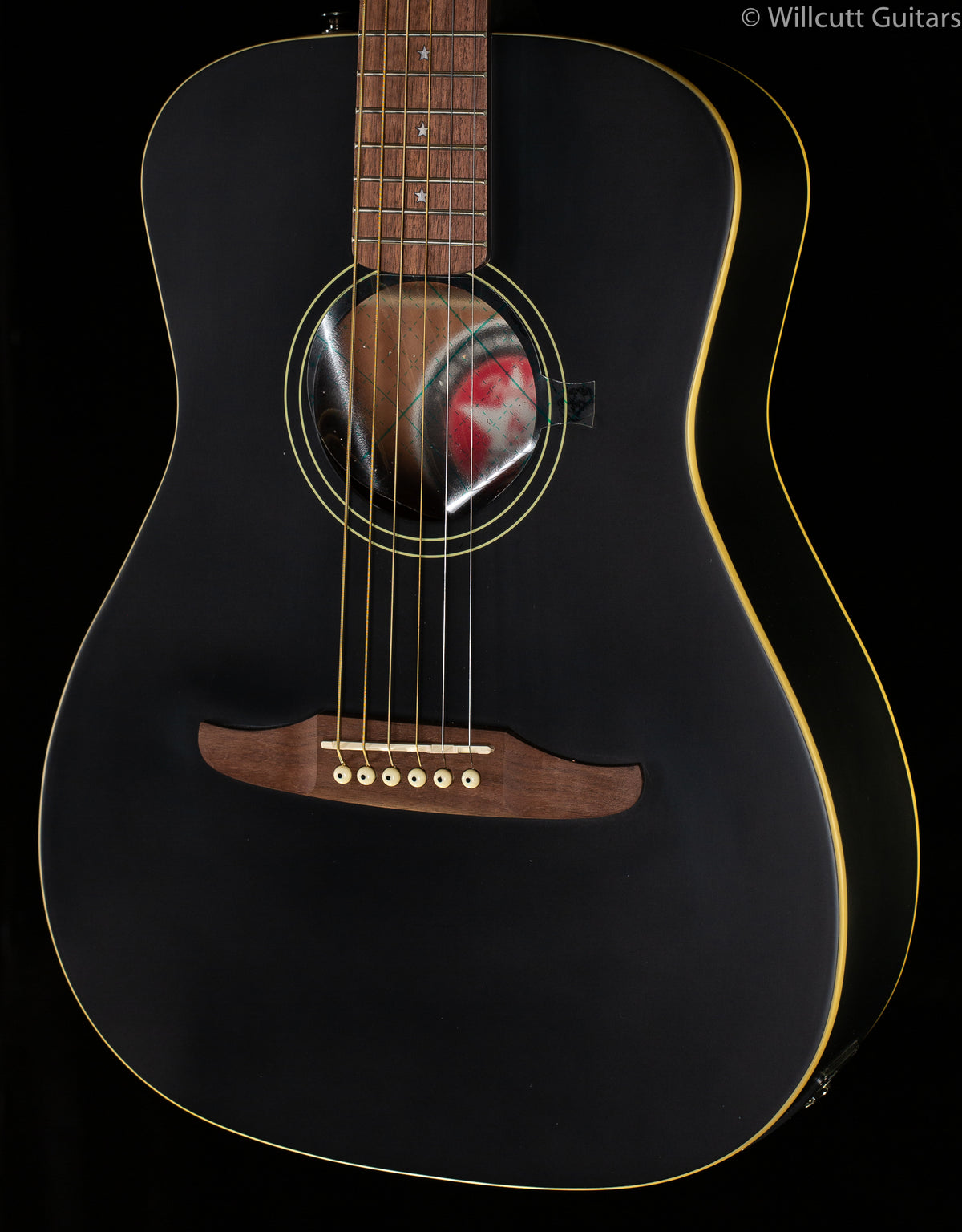 Fender Joe Strummer Campfire, Walnut Fingerboard, Matte Black