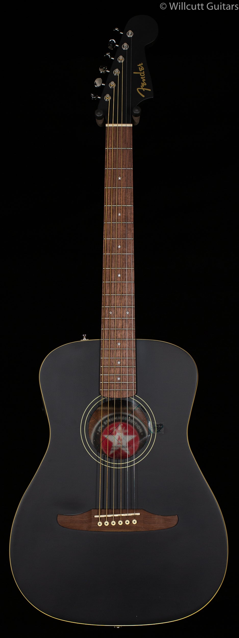 Fender Joe Strummer Campfire, Walnut Fingerboard, Matte Black