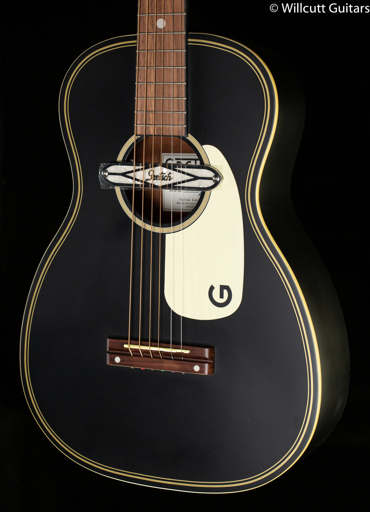 Gretsch G9520E Gin Rickey Acoustic/Electric with Soundhole Pickup, Walnut Fingerboard, Smokestack Black