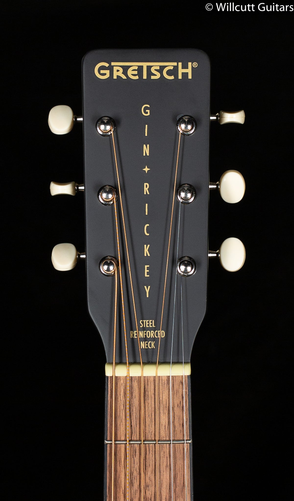 Gretsch G9520E Gin Rickey Acoustic/Electric with Soundhole Pickup, Walnut Fingerboard, Smokestack Black