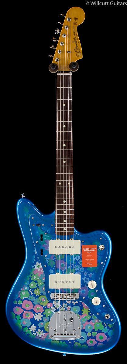 Fender MIJ Traditional '60's Jazzmaster Blue Flower Rosewood (419)