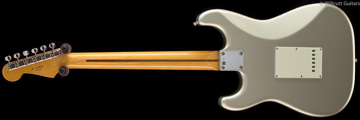 Fender FSR Traditional 50&#39;s Stratocaster Inca Silver with Shoreline Gold Stripes