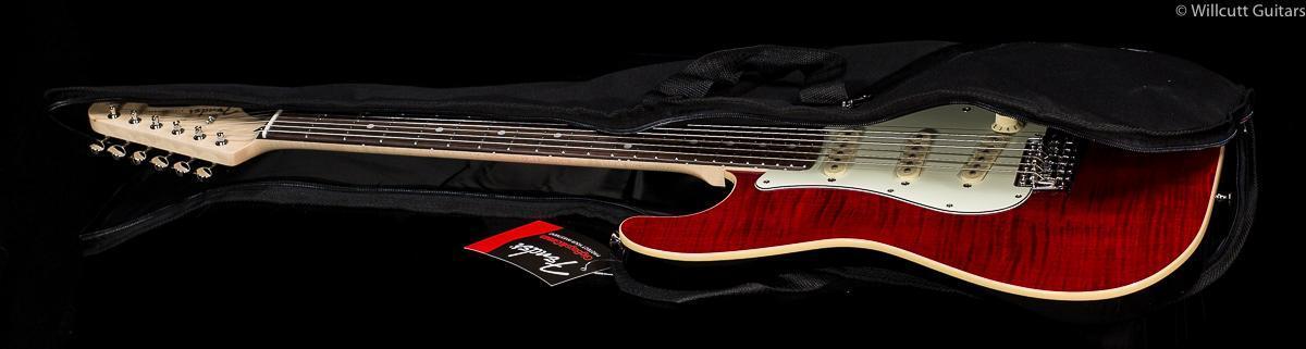 Fender LIMITED EDITION AERODYNE Classic Strat Flame Maple Top Crimson Red Trans