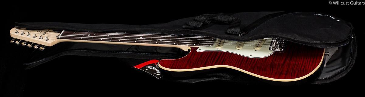 Fender LIMITED EDITION AERODYNE Classic Strat Flame Maple Top Crimson Red Trans
